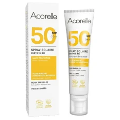 Acorelle Aurinkosuojasuihke Kasvoille ja Vartalolle SPF50