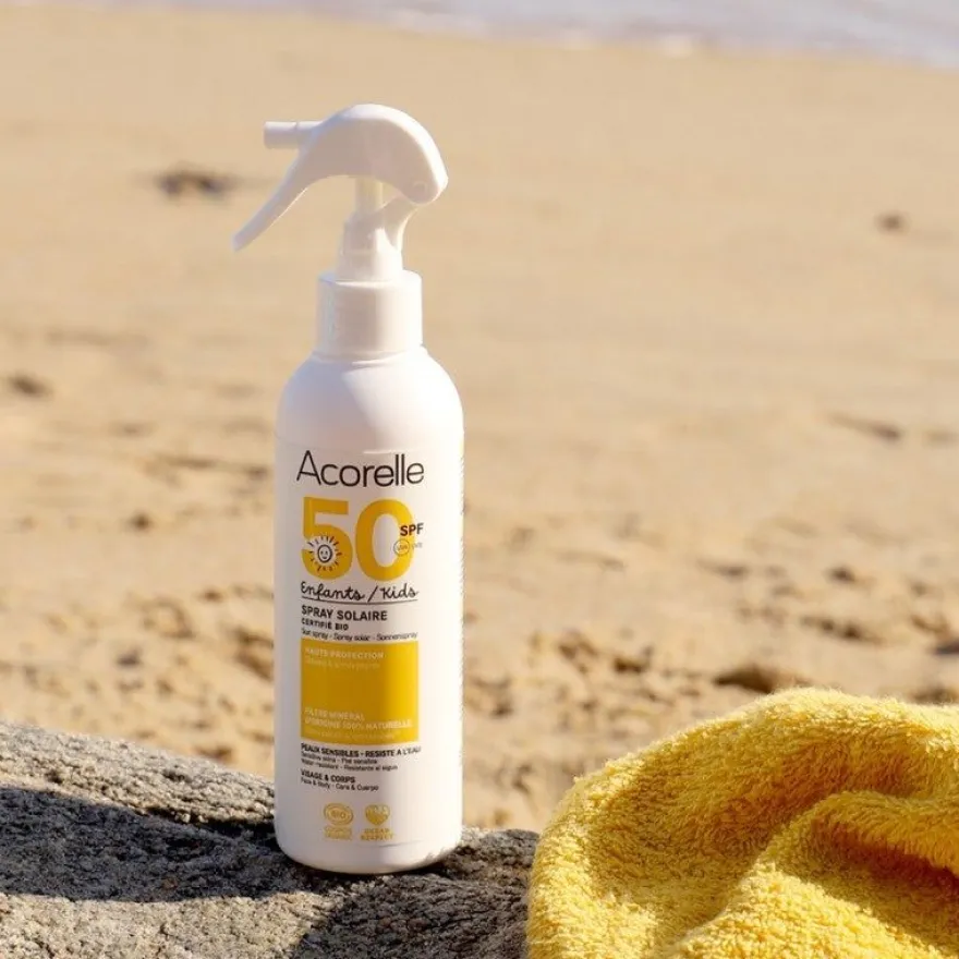 Acorelle Kids Aurinkosuojasuihke Kasvoille ja Vartalolle SPF50