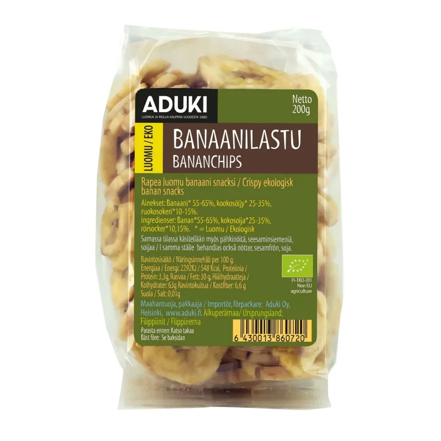 Aduki Luomu Banaanilastu