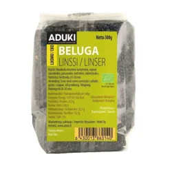 Aduki Luomu Beluga Linssi