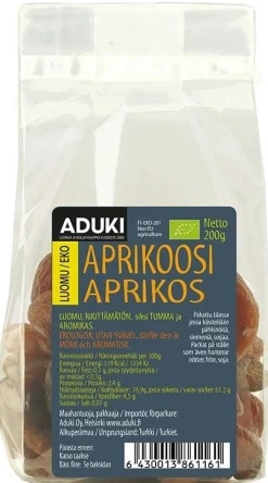 Aduki Luomu Kuivattu Aprikoosi