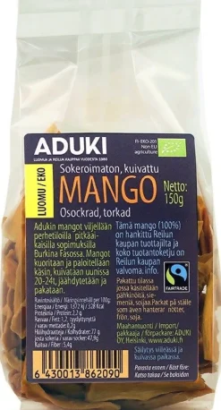 Aduki Luomu Kuivattu Mango