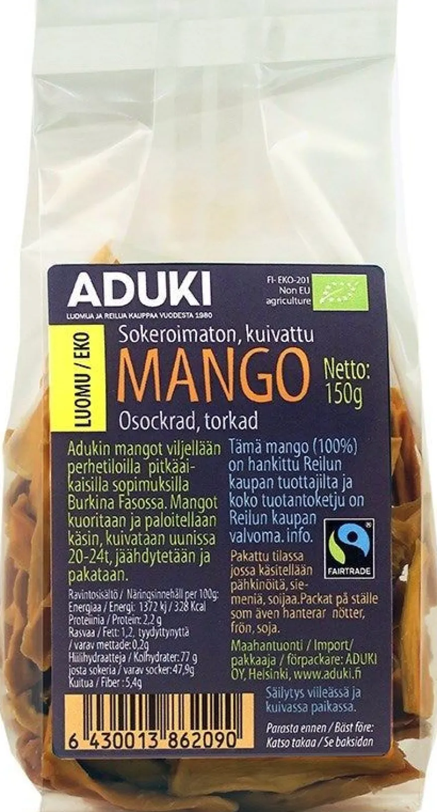 Aduki Luomu Kuivattu Mango