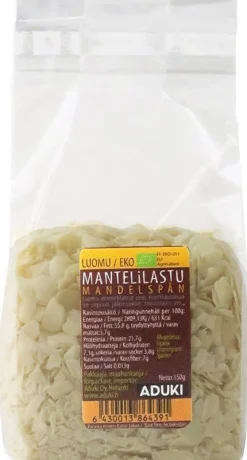 Aduki Luomu Mantelilastu
