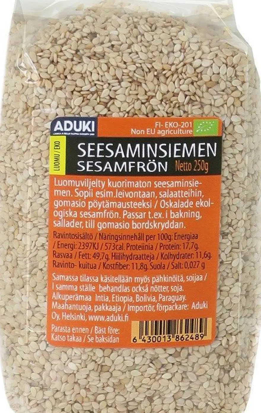 Aduki Luomu Seesaminsiemen