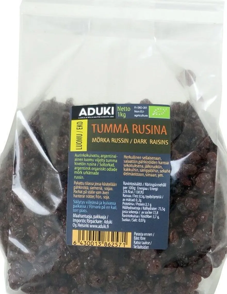 Aduki Luomu Tumma Rusina