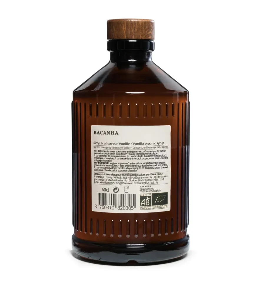 Bacanha Luomu Vaniljasiirappi