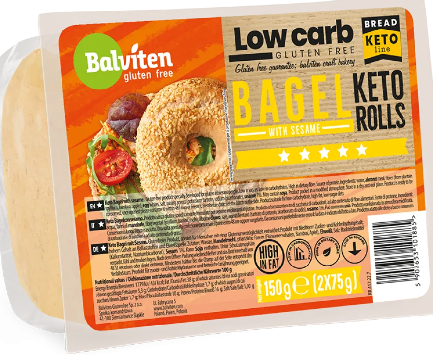 Balviten Gluteeniton Keto Bagel