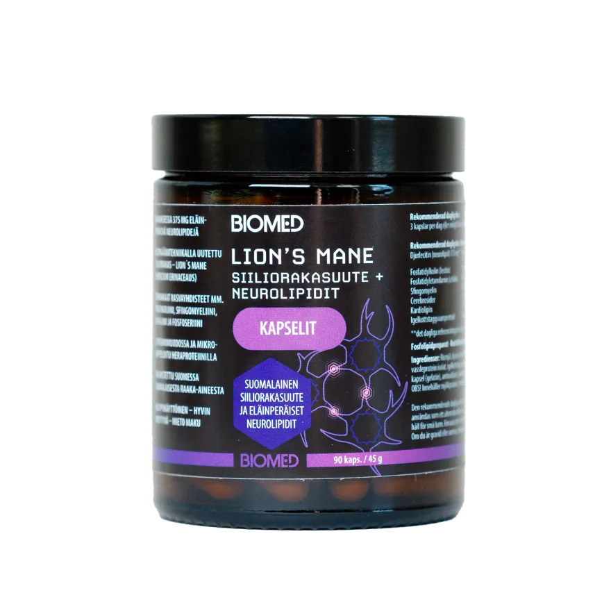 Biomed Lions Mane Neuroliposomi (Parasta ennen 18.10.2026)