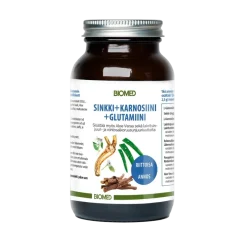 Biomed Sinkki + Karnosiini + Glutamiini -juomajauhe