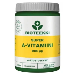 Bioteekki Super A-vitamiini 900 mikrog