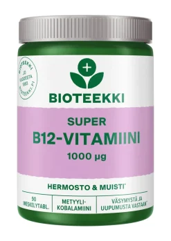 Bioteekki Super B12-vitamiini 1000 mikrog