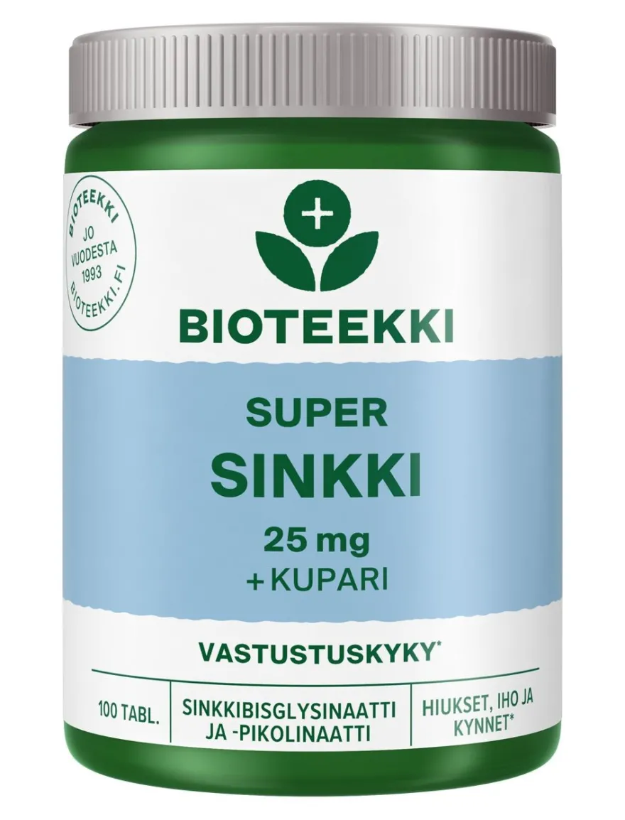 Bioteekki Super Sinkki 25 mg