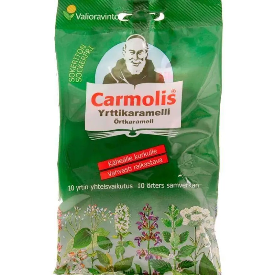 Carmolis Yrttikaramelli Sokeriton