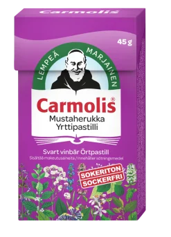 Carmolis Yrttipastilli Mustaherukka