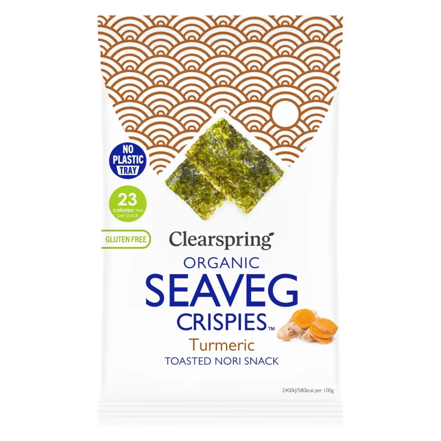 Clearspring Luomu Merileväsnack Kurkuma