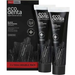 Ecodenta Black Whitening Valkaiseva hammastahna 2-pack