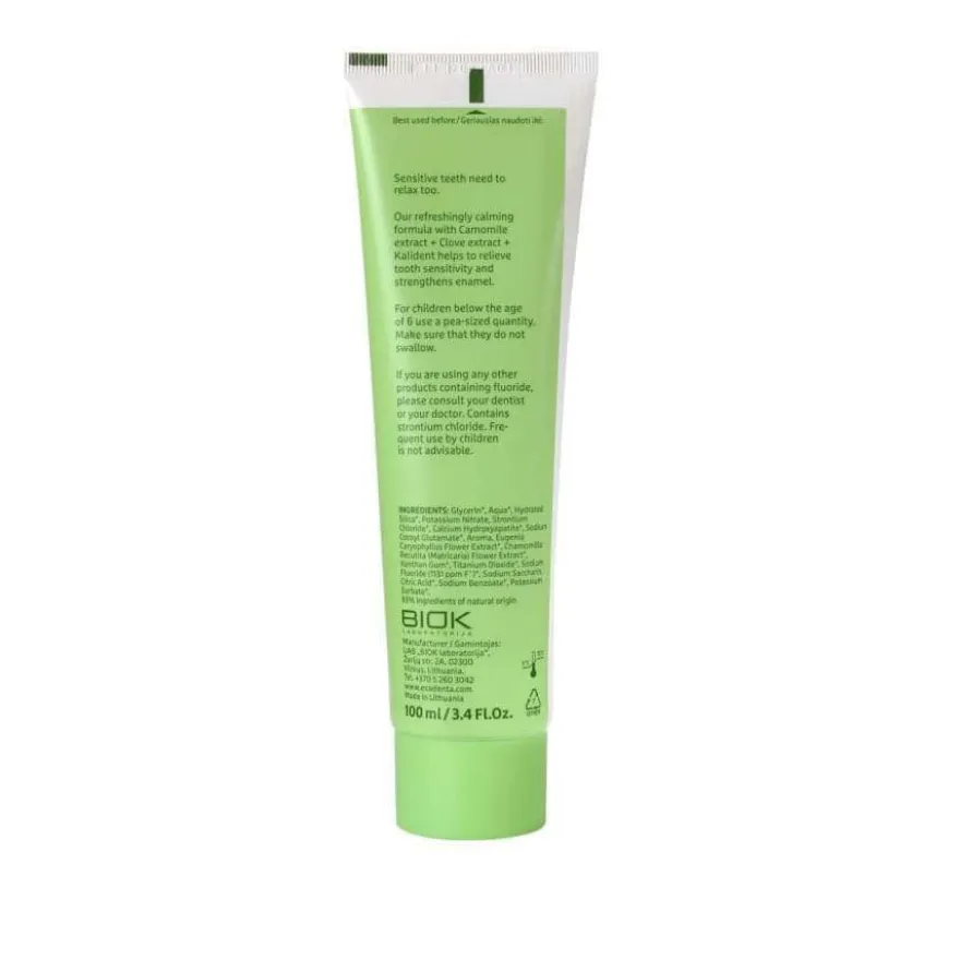 Ecodenta Sensitivity Relief Herkkien Hampaiden Fluorihammastahna