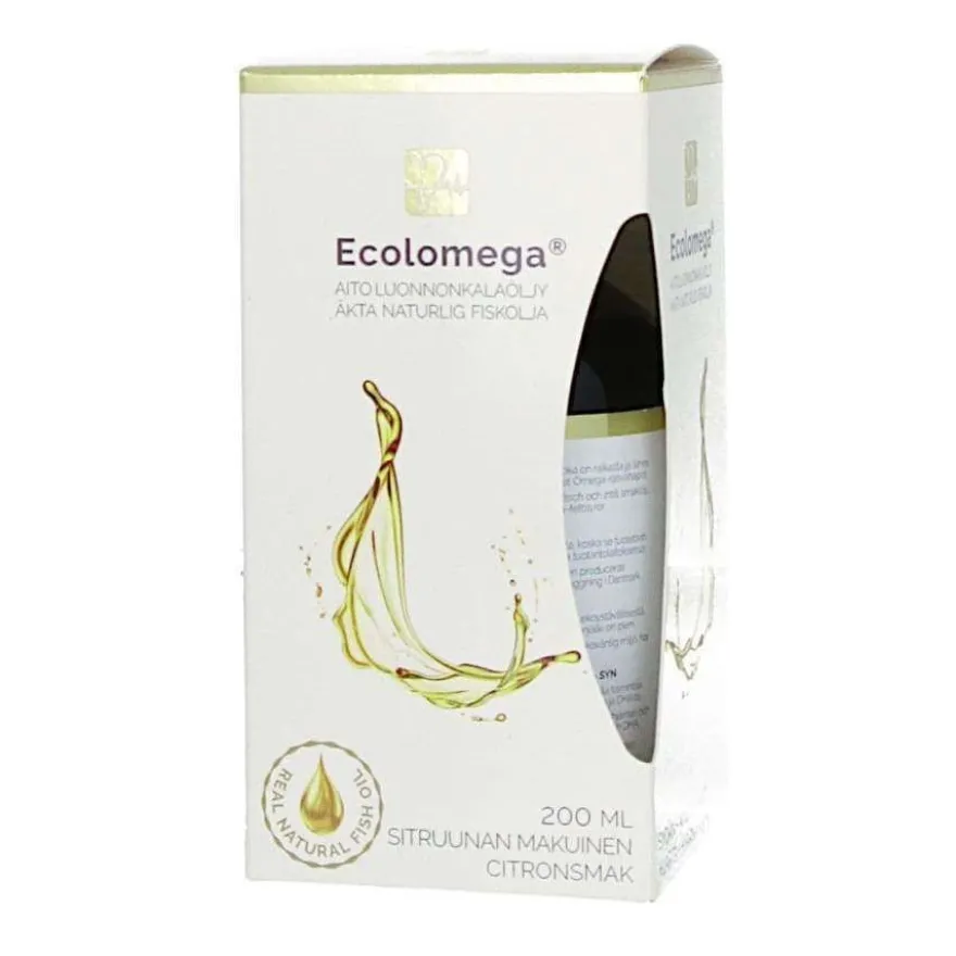 Ecolomega Nestemäinen Kalaöljy - Sitruuna