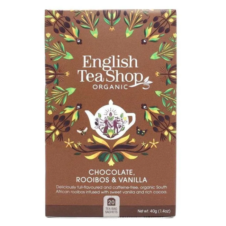 English Tea Shop Luomu Suklaa-Rooibos-Vanilja Tee