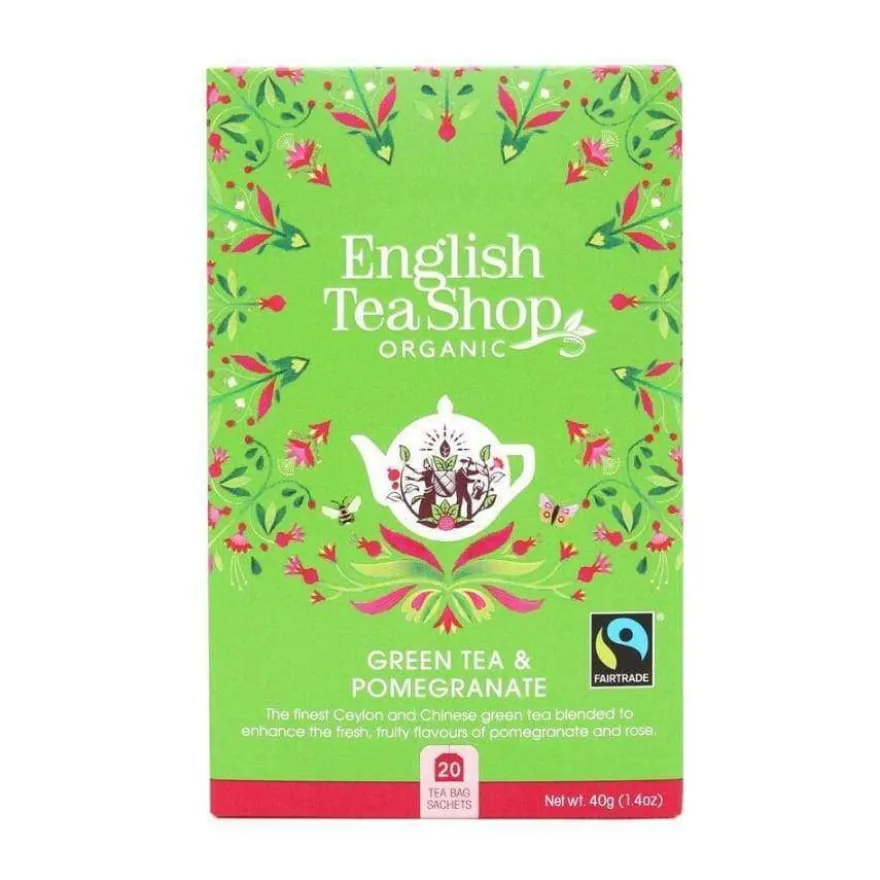 English Tea Shop Luomu Vihreä Granaattiomenatee