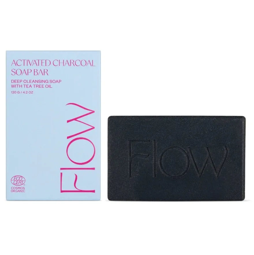 FLOW Cosmetics Activated Charcoal Aktiivihiili-Teepuusaippua