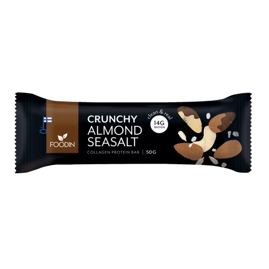 Foodin Collagen Protein Bar Crunchy Almond Seasalt