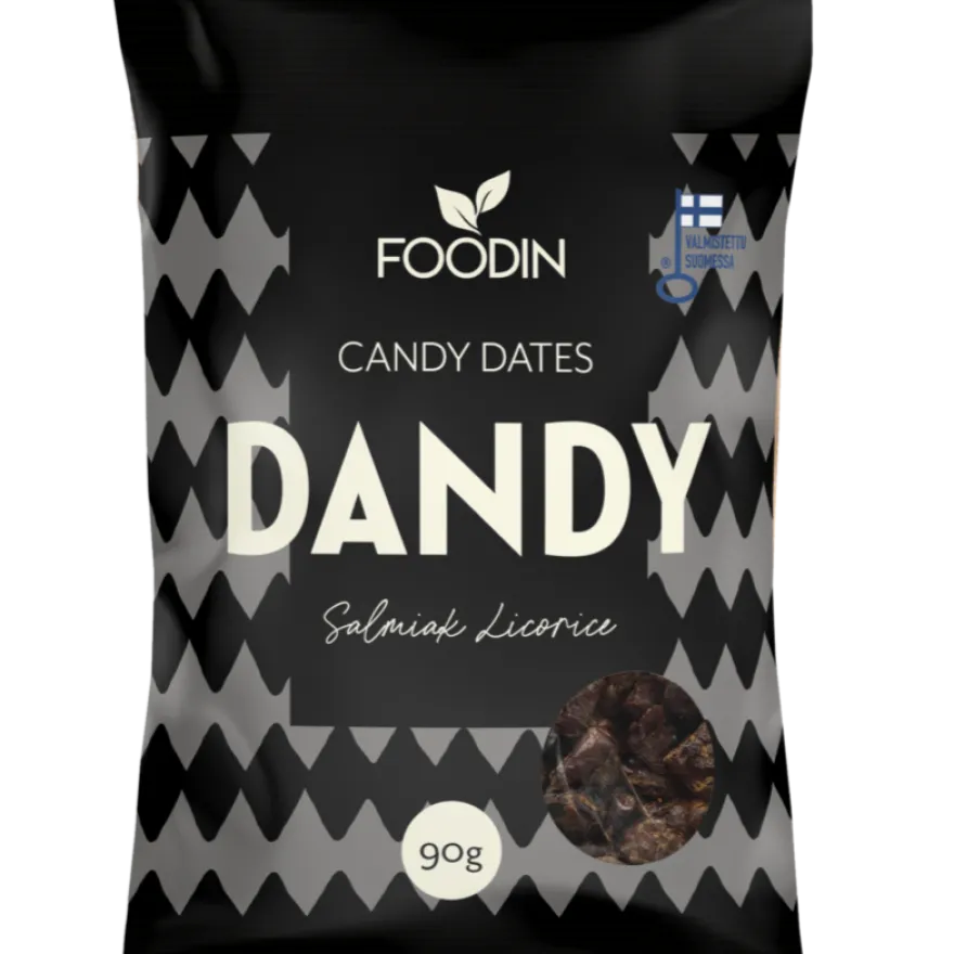 Foodin Dandy Candy Dates Salmiak Liquorice