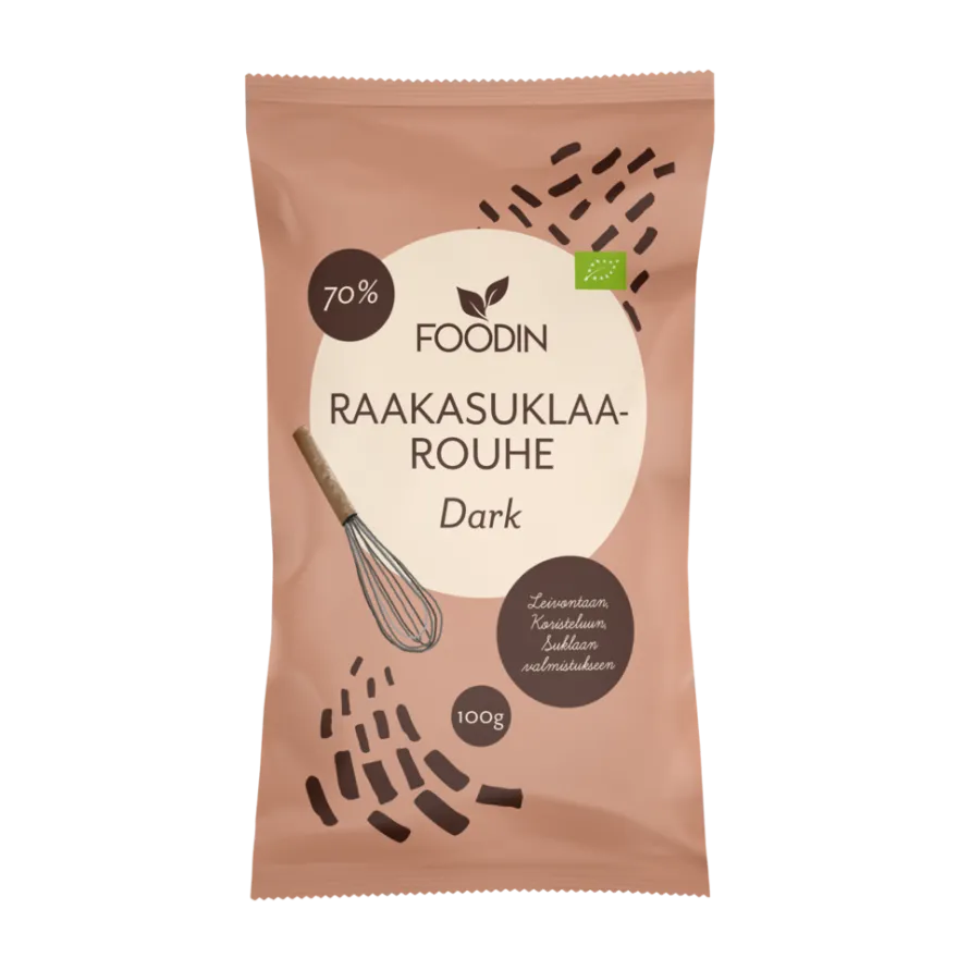 Foodin Luomu Raakasuklaarouhe Dark
