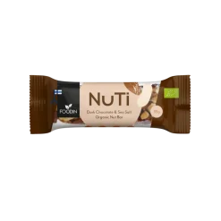 Foodin NUTI Luomu Pähkinäpatukka Dark Chocolate & Sea Salt