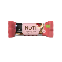 Foodin NUTI Luomu Pähkinäpatukka Lingonberry & Caramel