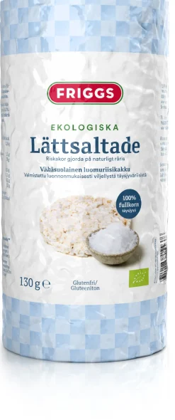 Friggs Luomu Riisikakku Vähäsuolainen