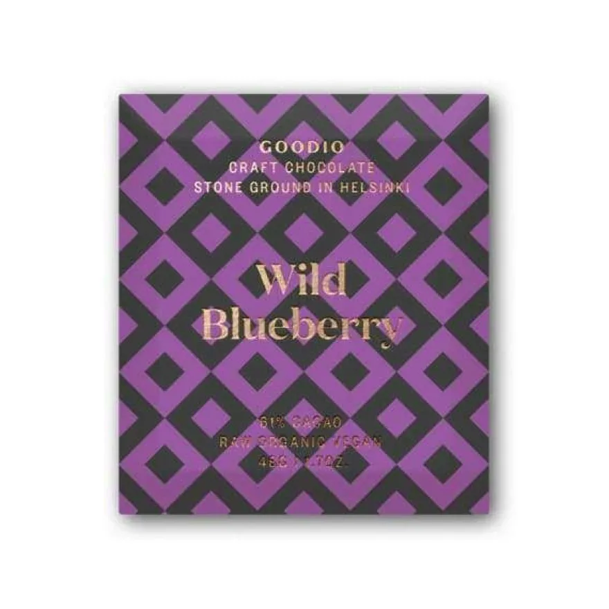 Goodio Luomu Wild Blueberry Raakasuklaa 61%