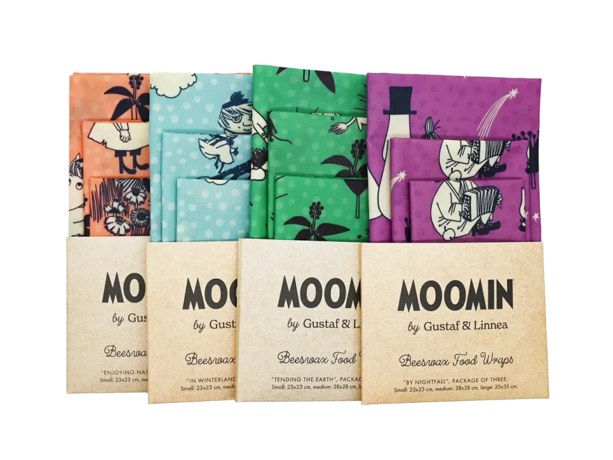 Gustaf & Linnea Muumi Mehiläisvahakääre 3-pack