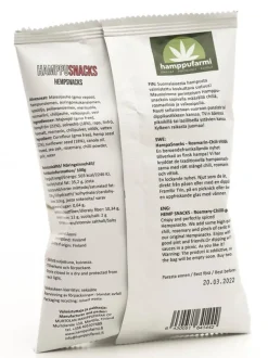 Hamppufarmi HamppuSnacks Rosmariini-Chili-Valkosipuli
