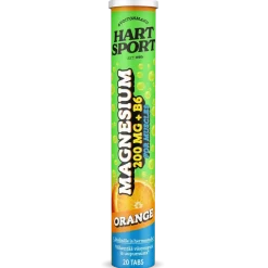 Hart-Sport Magnesium + B6 Poretabletti Appelsiini