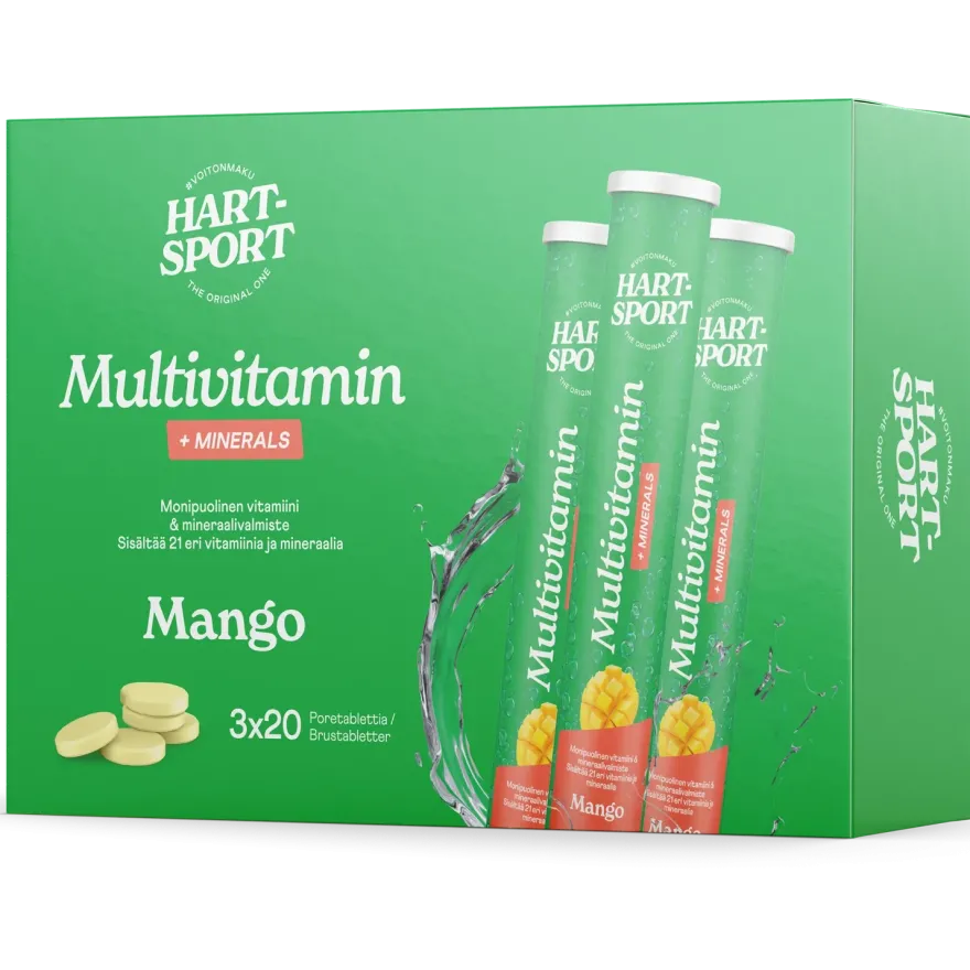 Hart-Sport Monivitamiini + Mineraaliporetabletti