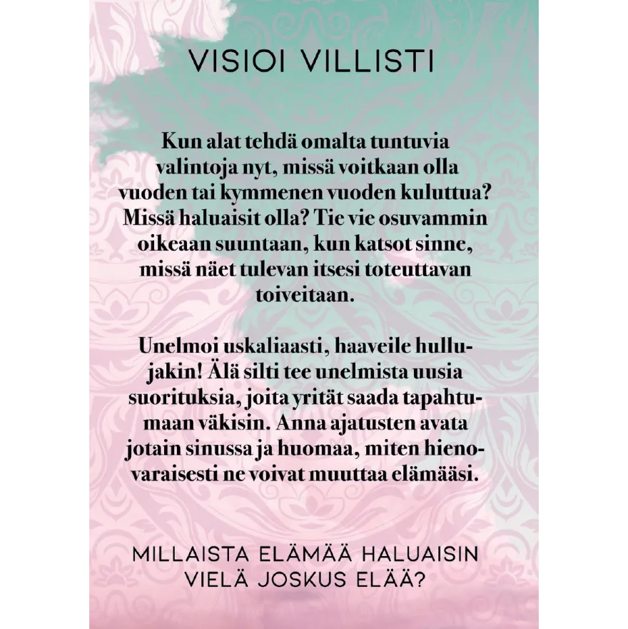 Hidasta Elämää Anna valosi loistaa -rohkaisukortit