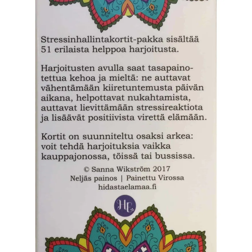 Hidasta Elämää Stressinhallintakortit