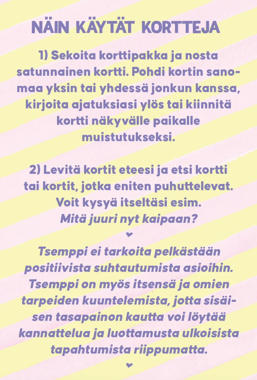 Hidasta Elämää Tsemppikortit