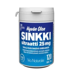Hyvän Olon Sinkkisitraatti 25 mg