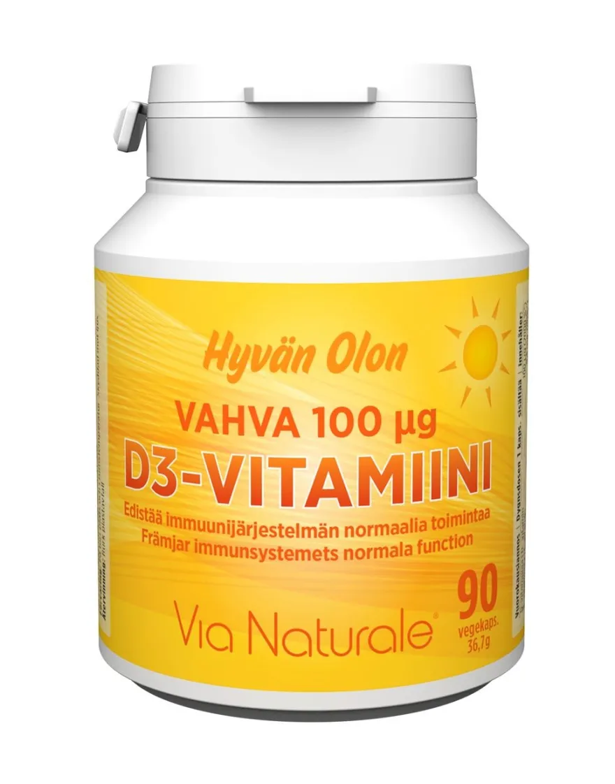 Hyvän Olon Vahva D-vitamiini 100 mikrog