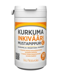Kurkuma - Inkivääri - Mustapippuri + C-vitamiini