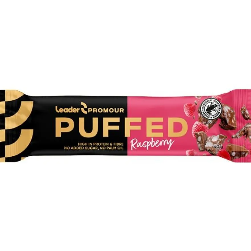 Leader Promour Puffed Raspberry (Parasta ennen 08.11.2026)