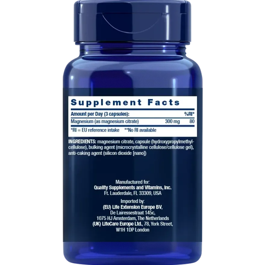 Life Extension Magnesium Citrate 100 mg