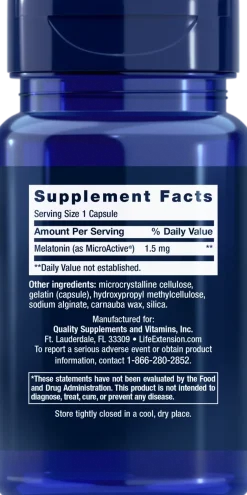Life Extension Melatonin IR/XR