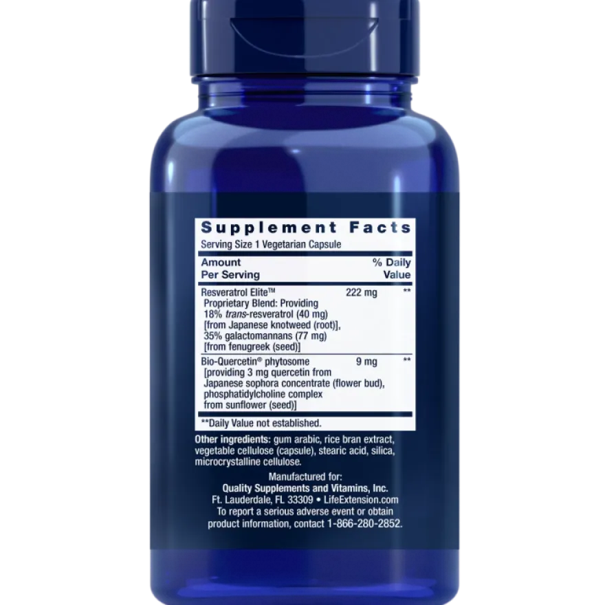 Life Extension Optimized Resveratrol Elite