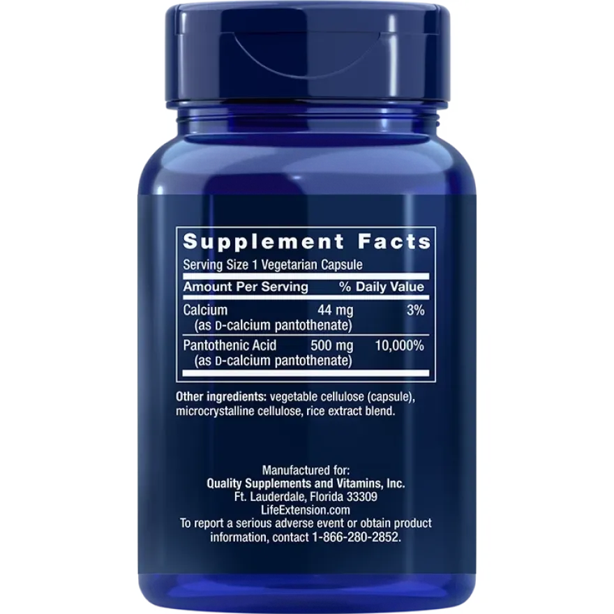 Life Extension Pantothenic Acid B5