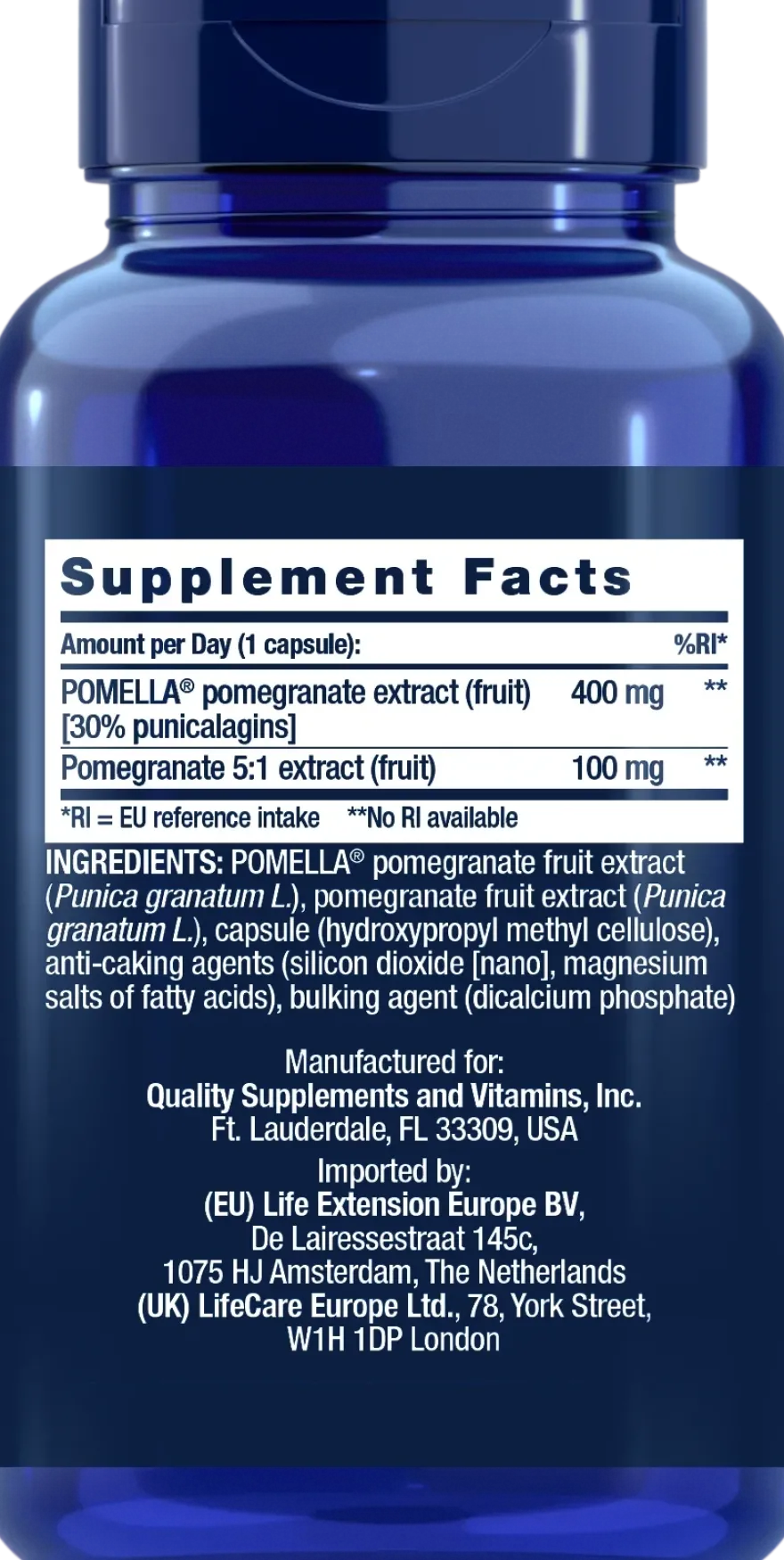 Life Extension Pomegranate Fruit Extract