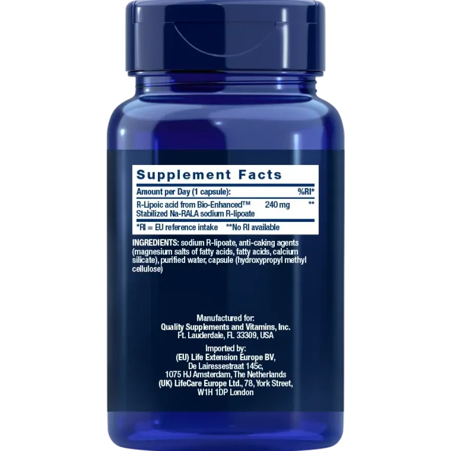 Life Extension Super R-Lipoic Acid 240 mg